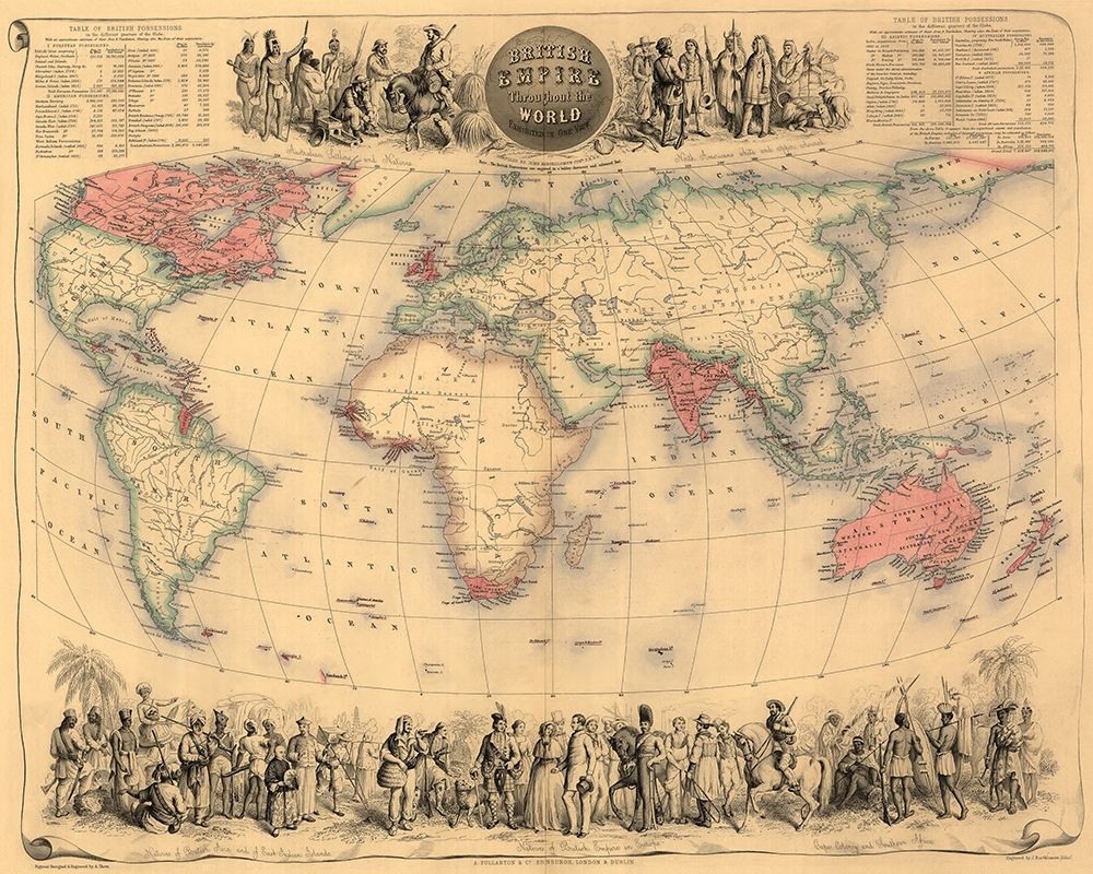 British Empire Throughout the World art print by John Bartholemew for $57.95 CAD