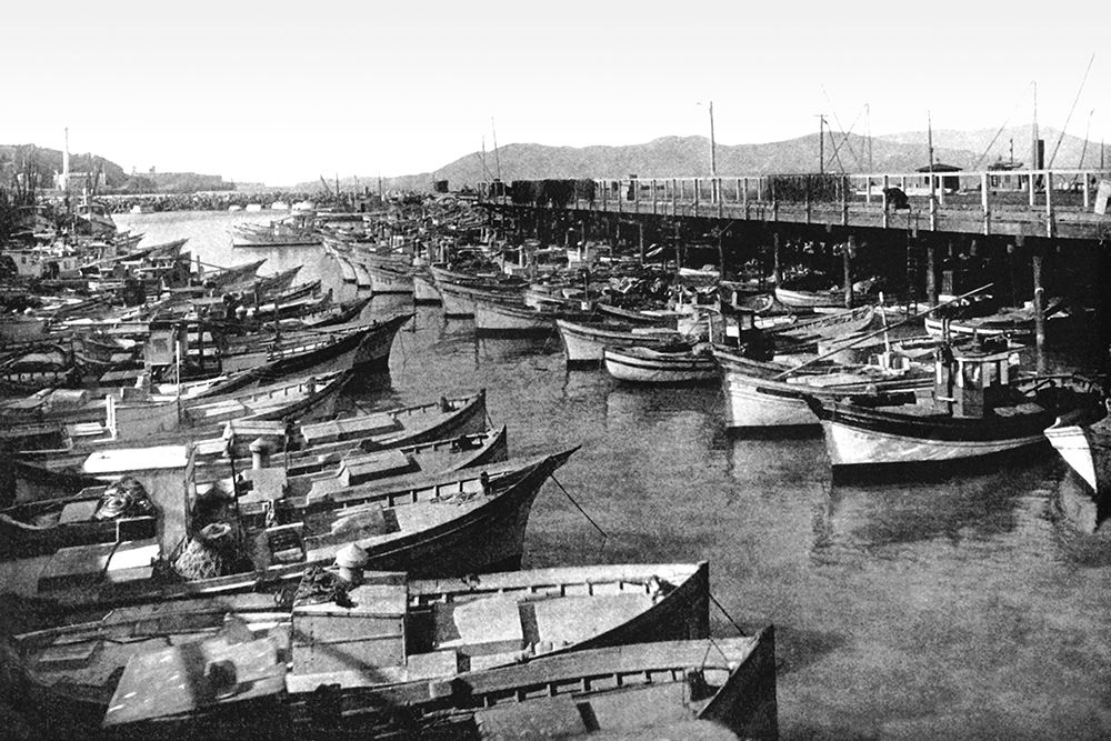 Fishermans Wharf, San Francisco, CA art print by Vintage San Francisco for $57.95 CAD