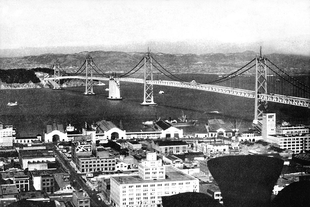 Oakland Bay Bridge, San Francisco, CA #2 art print by Vintage San Francisco for $57.95 CAD