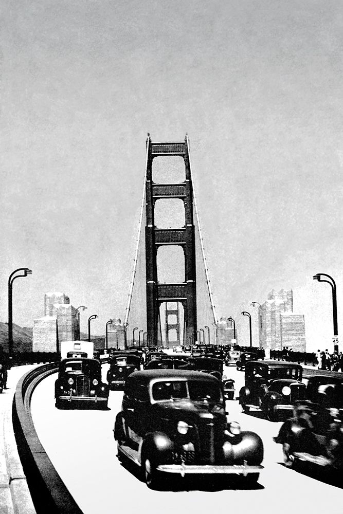 The Golden Gate Bridge, San Francisco, CA art print by Vintage San Francisco for $57.95 CAD