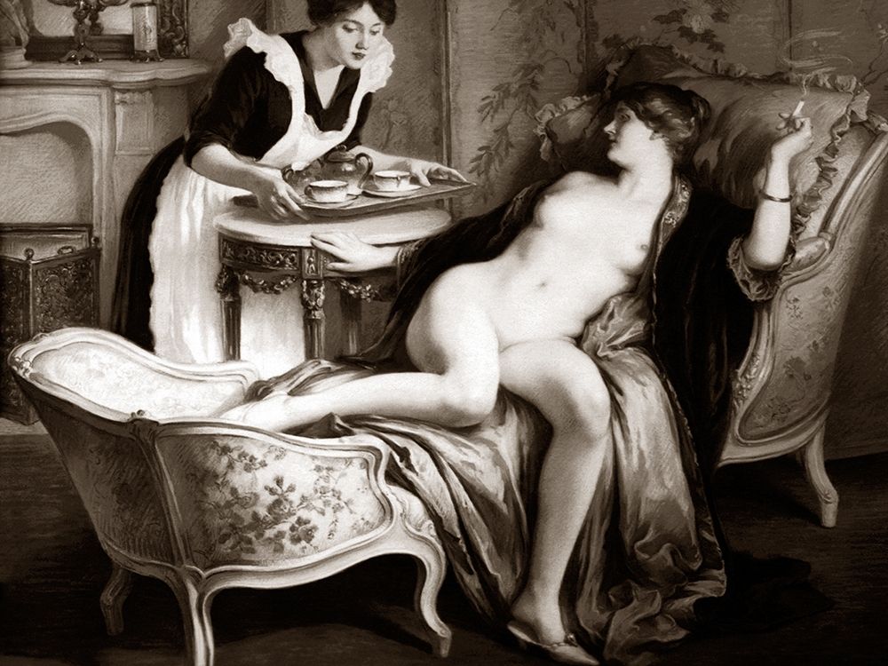 In Her Quarters art print by Vintage Nudes for $57.95 CAD