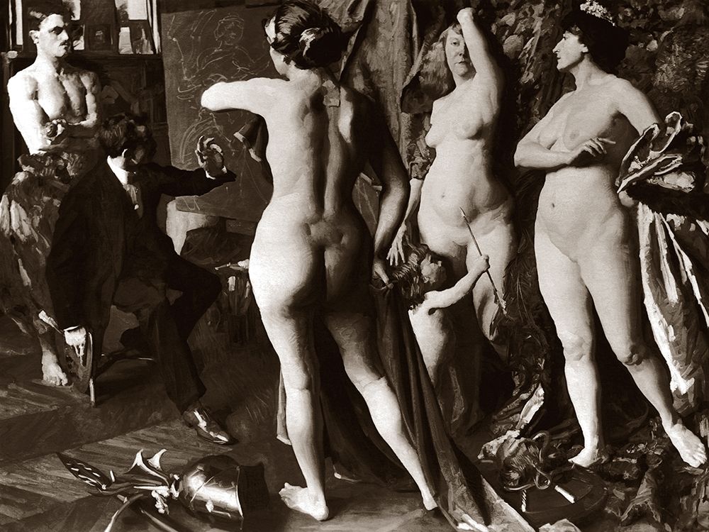 In the Painters Studio art print by Vintage Nudes for $57.95 CAD