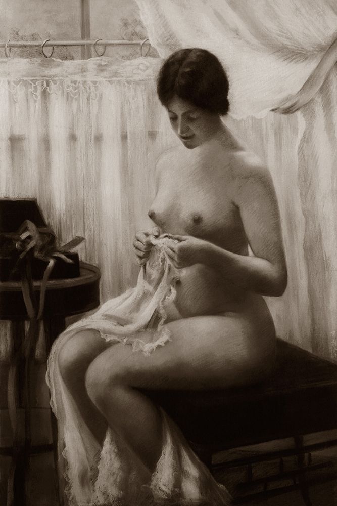 Nude in the Parlor art print by Vintage Nudes for $57.95 CAD