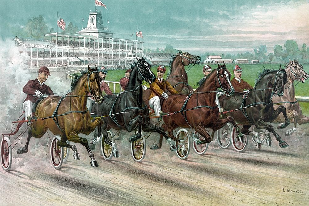 A Dash for the Pole art print by Currier and Ives for $57.95 CAD