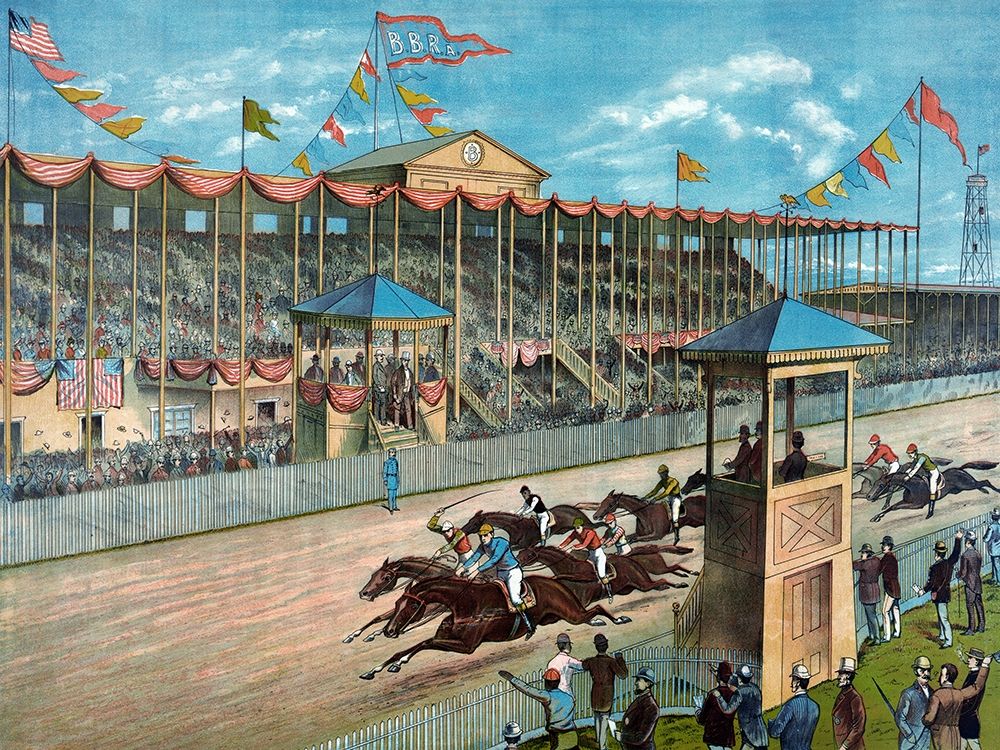 Brighton Beach Race Course art print by NY Litho for $57.95 CAD