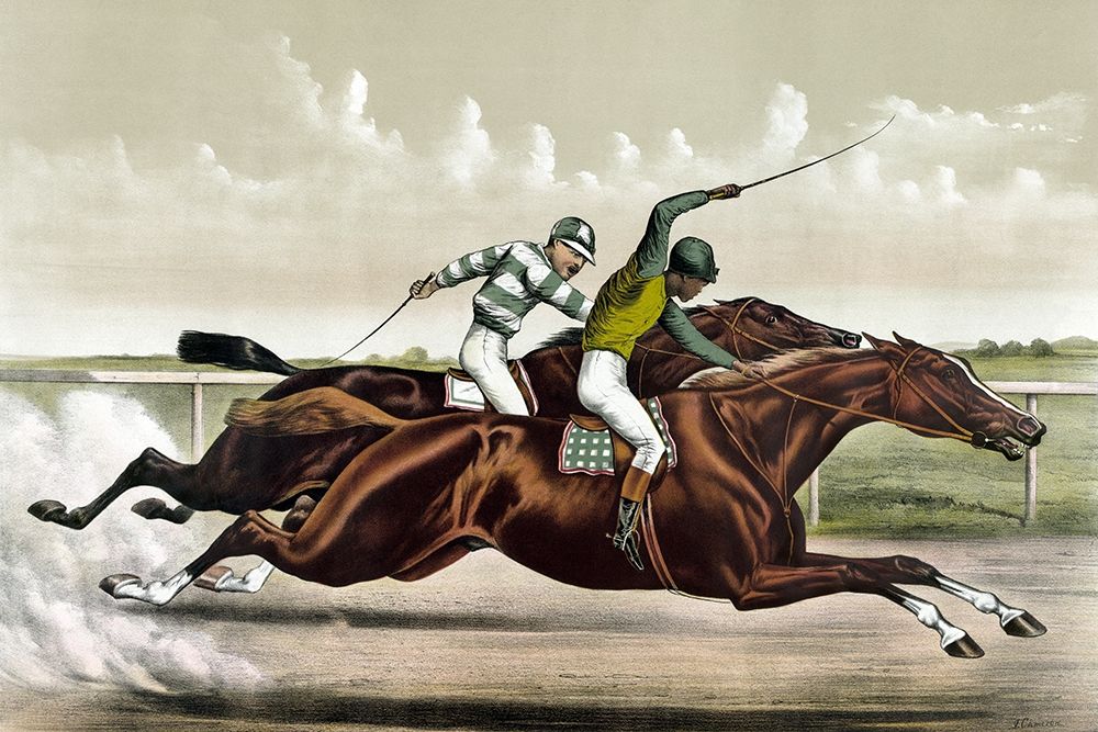 Great Horses in a Great Race art print by J. Cameron for $57.95 CAD