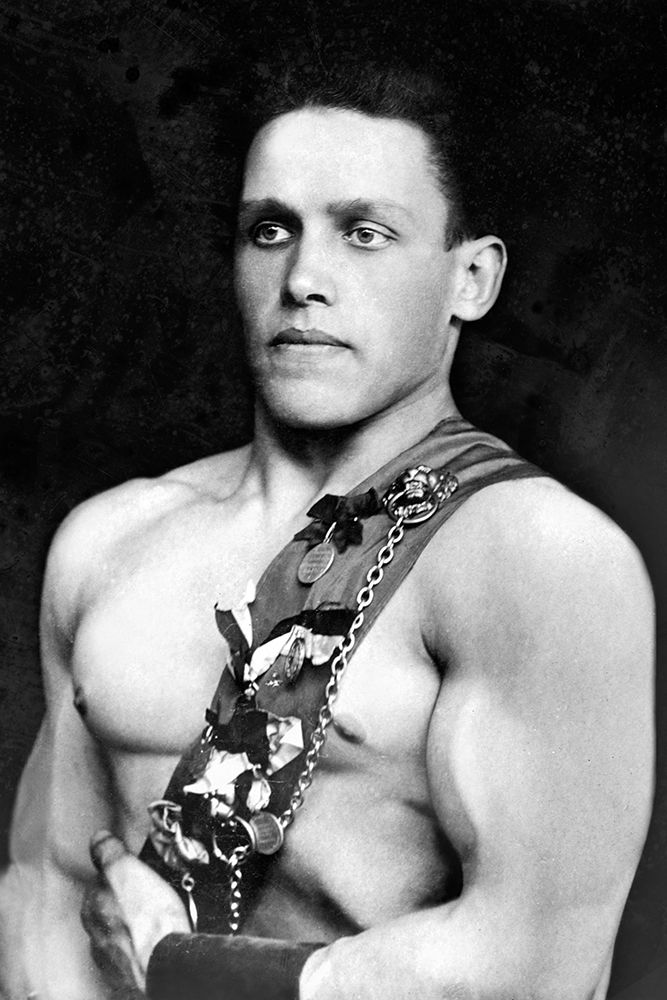 Russian Wrestler with Medals art print by Vintage Wrestler for $57.95 CAD
