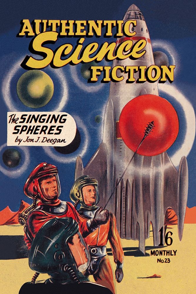 Authentic Science Fiction: The Singing Spheres art print by Retrosci-fi for $57.95 CAD