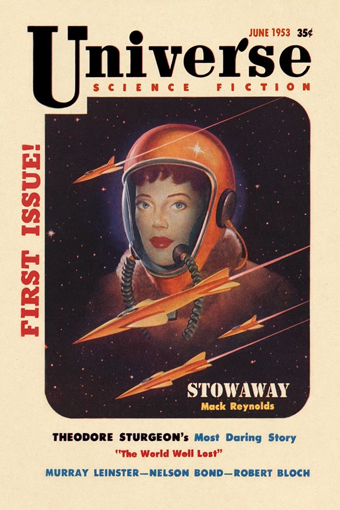Universe Science Fiction: Rocket Girl art print by Retrosci-fi for $57.95 CAD