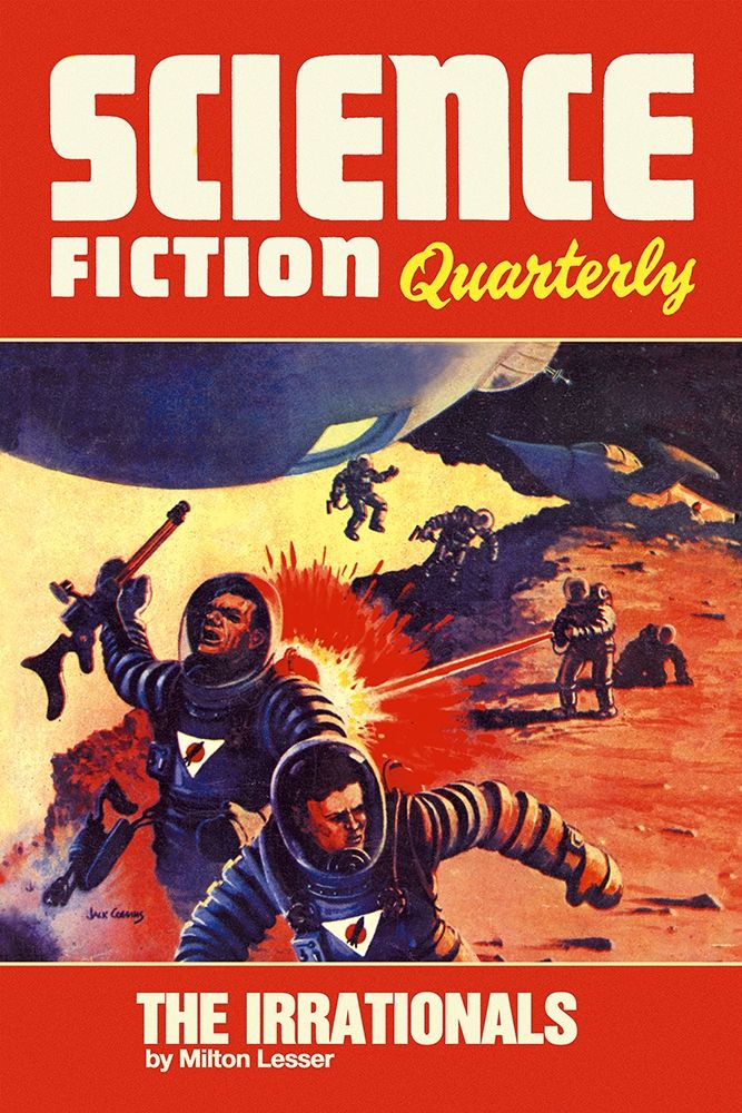 Science Fiction Quarterly: Astronaut Battle art print by Retrosci-fi for $57.95 CAD