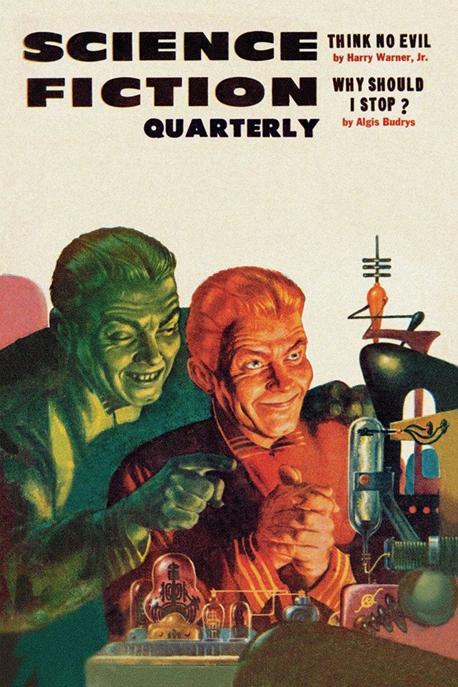 Science Fiction Quarterly: Diabolical Scheming art print by Retrosci-fi for $57.95 CAD