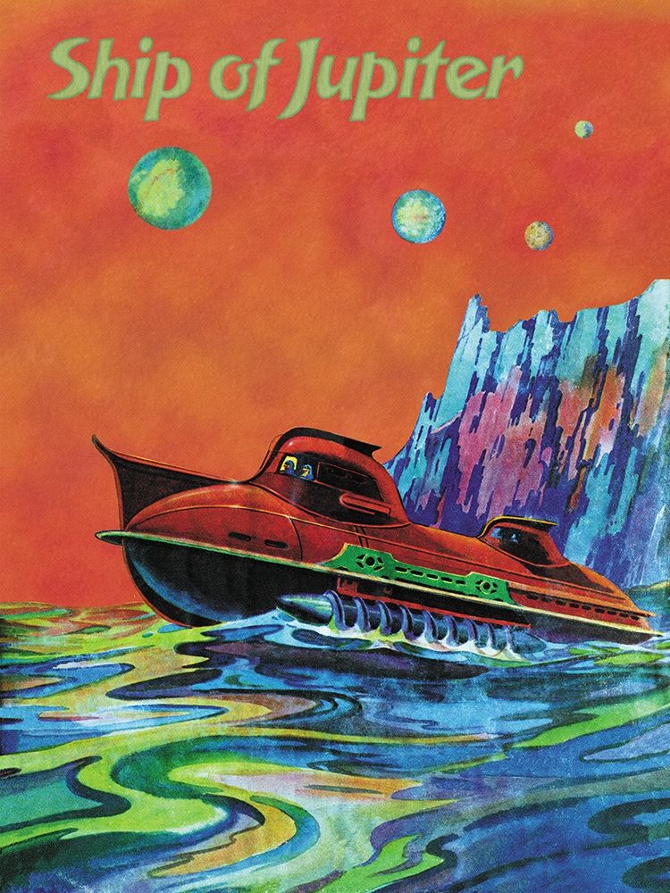 Ship of Jupiter art print by Retrosci-fi for $57.95 CAD