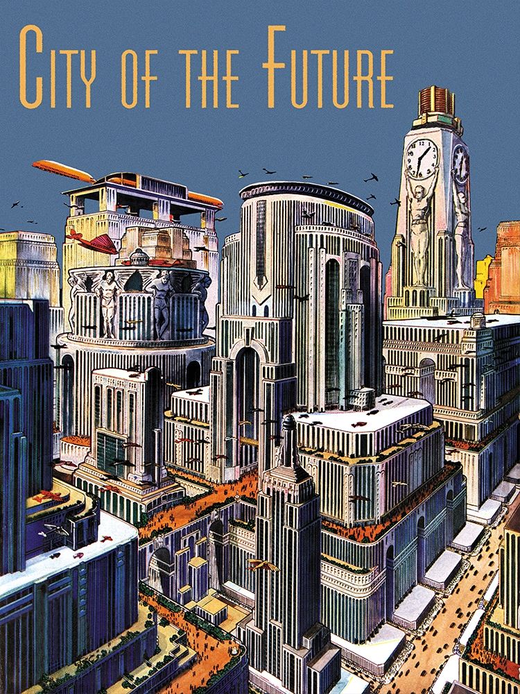 Retrosci-fi: City of the Future art print by Frank R. Paul for $57.95 CAD