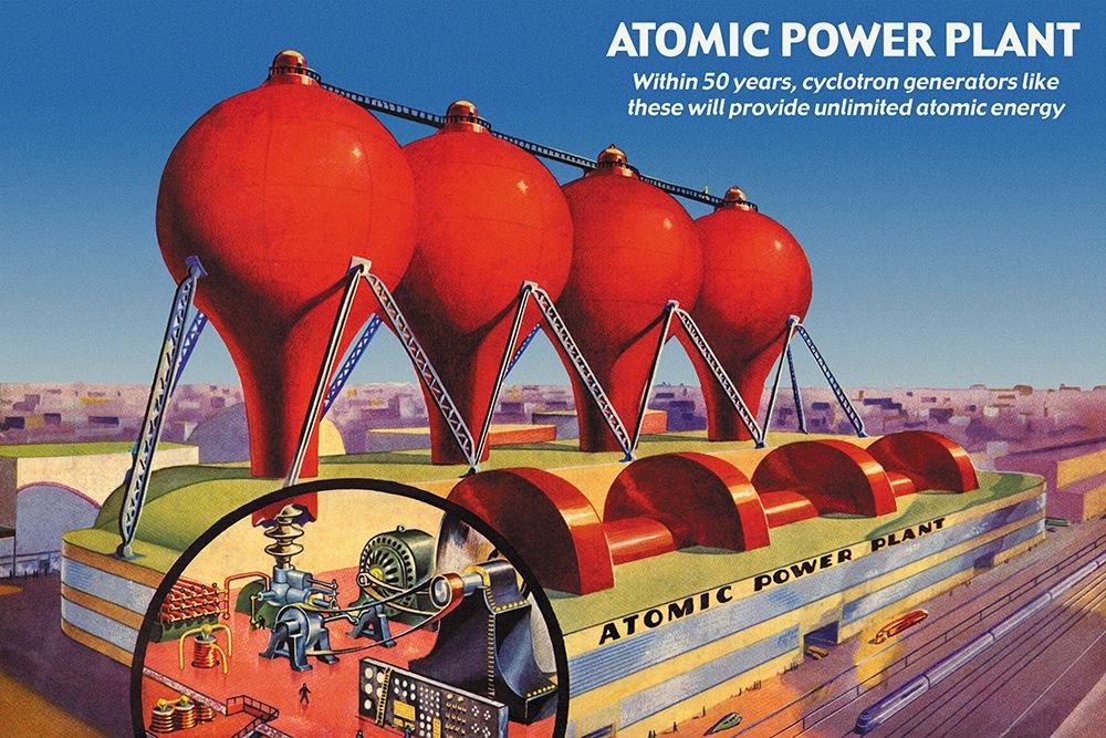Atomic Power Plant art print by Retrosci-fi for $57.95 CAD
