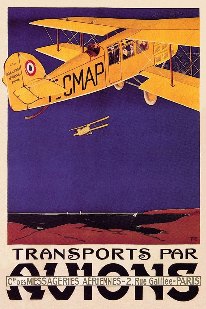 Transports par Avions art print by N R Money for $57.95 CAD