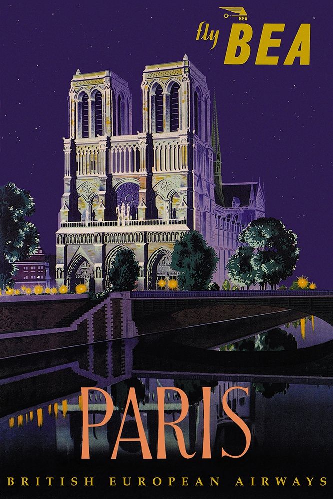 Fly BEA Paris art print by Daphne Padden for $57.95 CAD