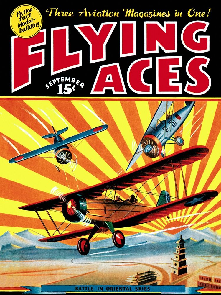 Flying Aces over the Rising Sun art print by C.B. Mayshark for $57.95 CAD