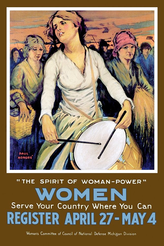 The Spirit of Woman-Power art print by Honore for $57.95 CAD