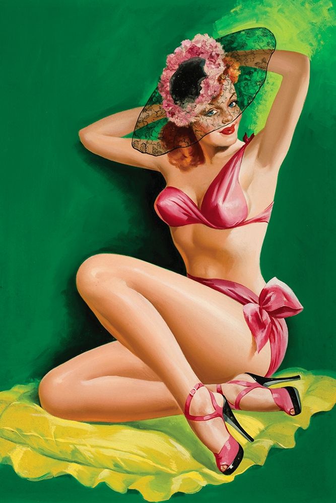 Flirt Magazine: Pinup with Hat art print by Peter Driben for $57.95 CAD