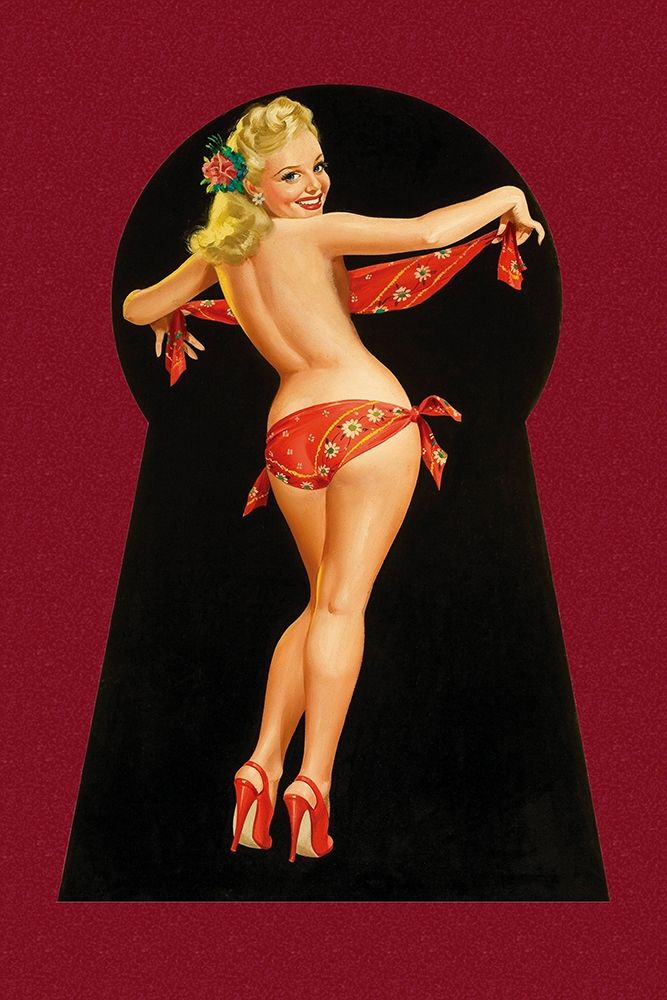 Whisper Magazine: Keyhole Pinup with Bandana art print by Peter Driben for $57.95 CAD