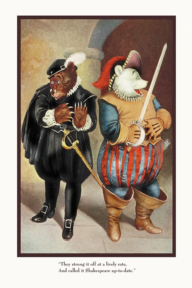 Teddy Roosevelts Bears: Shakespeare art print by R.K. Culver for $57.95 CAD