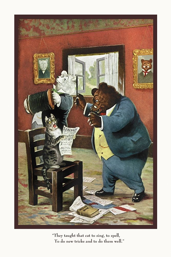 Teddy Roosevelts Bears: That Cat art print by R.K. Culver for $57.95 CAD