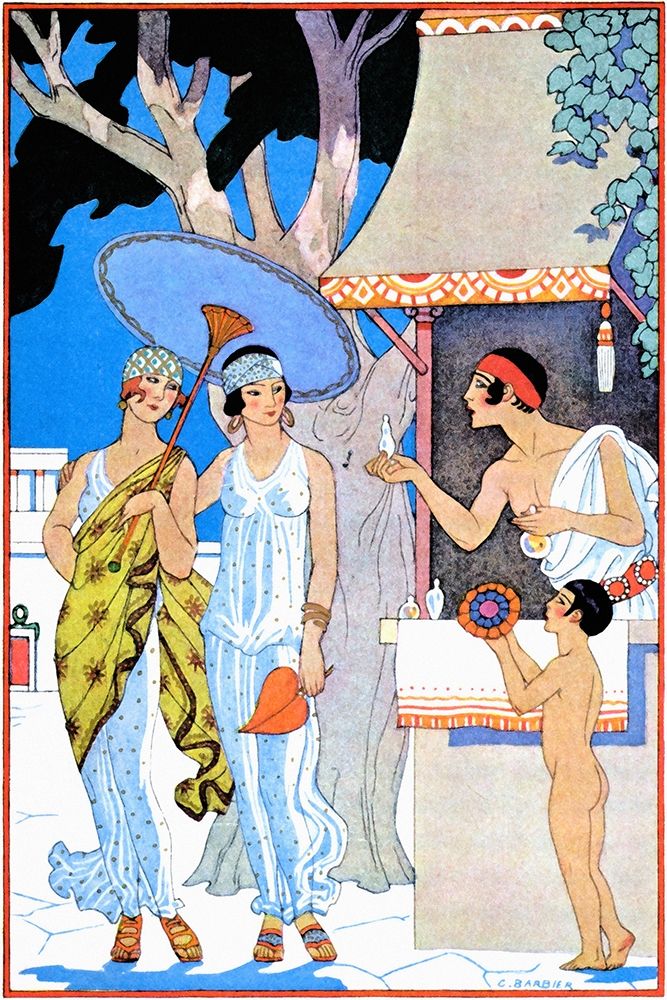 Ancient Greece art print by Georges Barbier for $57.95 CAD