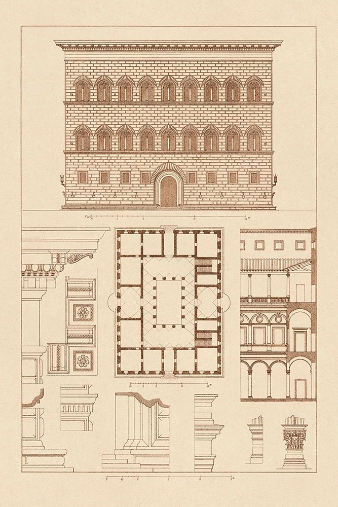 Palazzo Strozzi at Florence art print by J. Buhlmann for $57.95 CAD