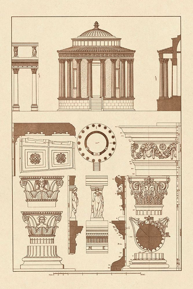 Temple of Vesta at Tivoli, Incantana at Salonichi art print by J. Buhlmann for $57.95 CAD