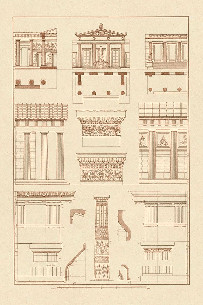 Doric Order, Temple of Zeus and Cased Column art print by J. Buhlmann for $57.95 CAD