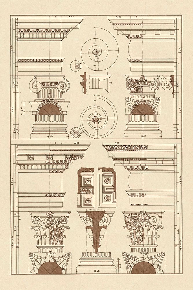 Pediments of the Renaissance art print by J. Buhlmann for $57.95 CAD