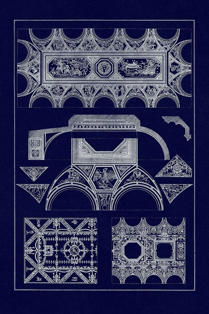 Coved Ceiling (Blueprint) art print by J. Buhlmann for $57.95 CAD