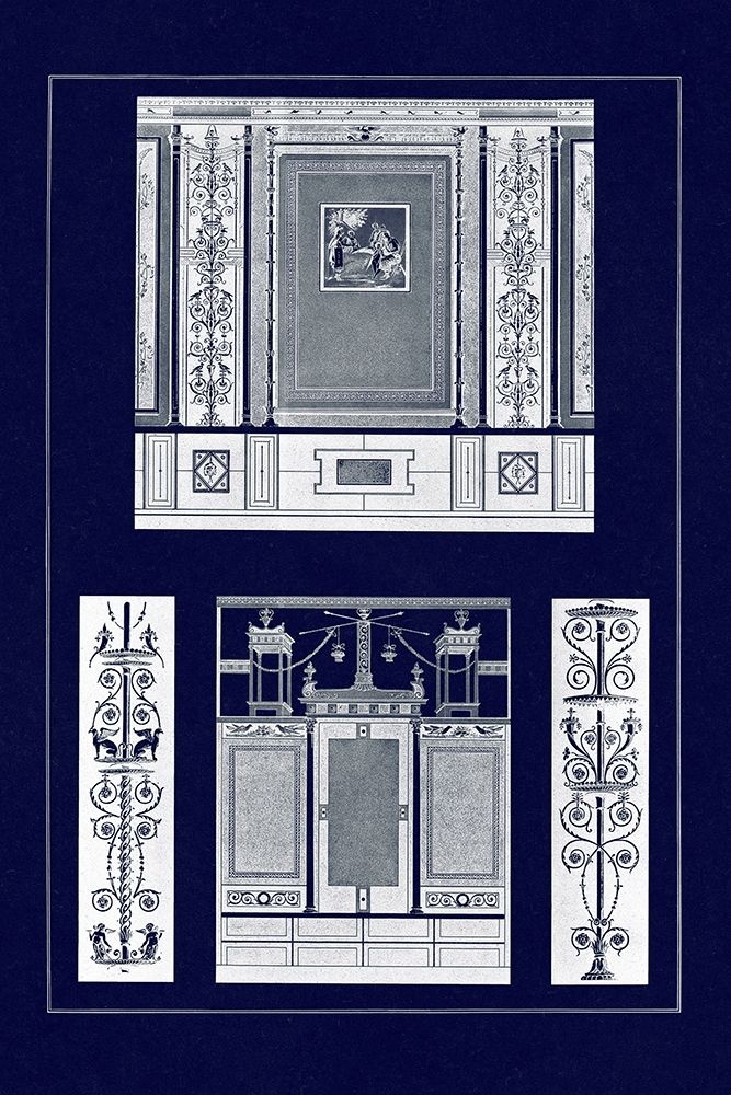 Ancient Wall Paintings (Blueprint) art print by J. Buhlmann for $57.95 CAD