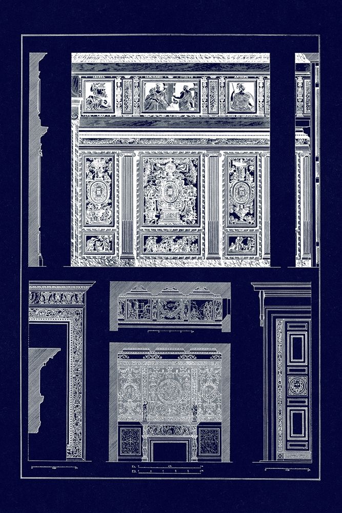Wall Paintings and Decoration of the Renaissance (Blueprint) art print by J. Buhlmann for $57.95 CAD