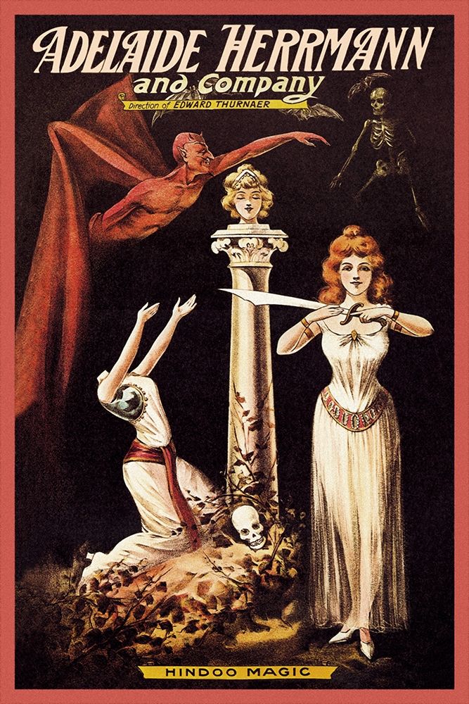 Magicians: Adelaide Herrmann and Company: Hindoo Magic art print by C. Alexander for $57.95 CAD