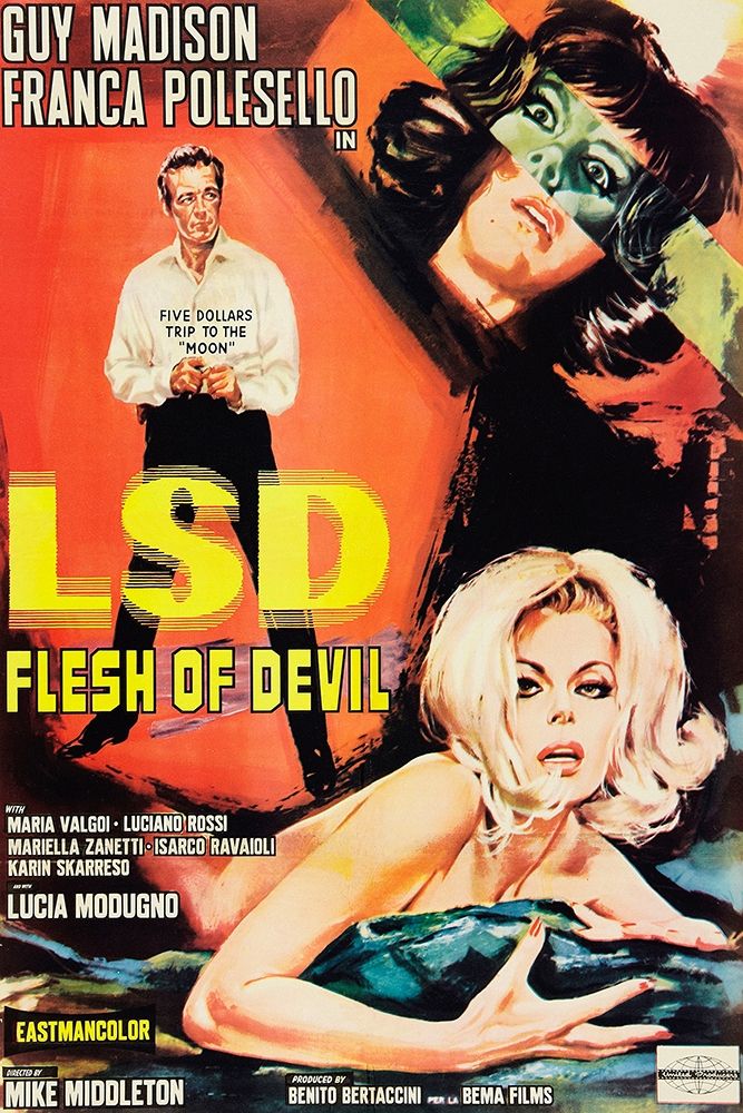 Vintage Vices: LSD: Flesh of the Devil art print by Vintage Vices for $57.95 CAD