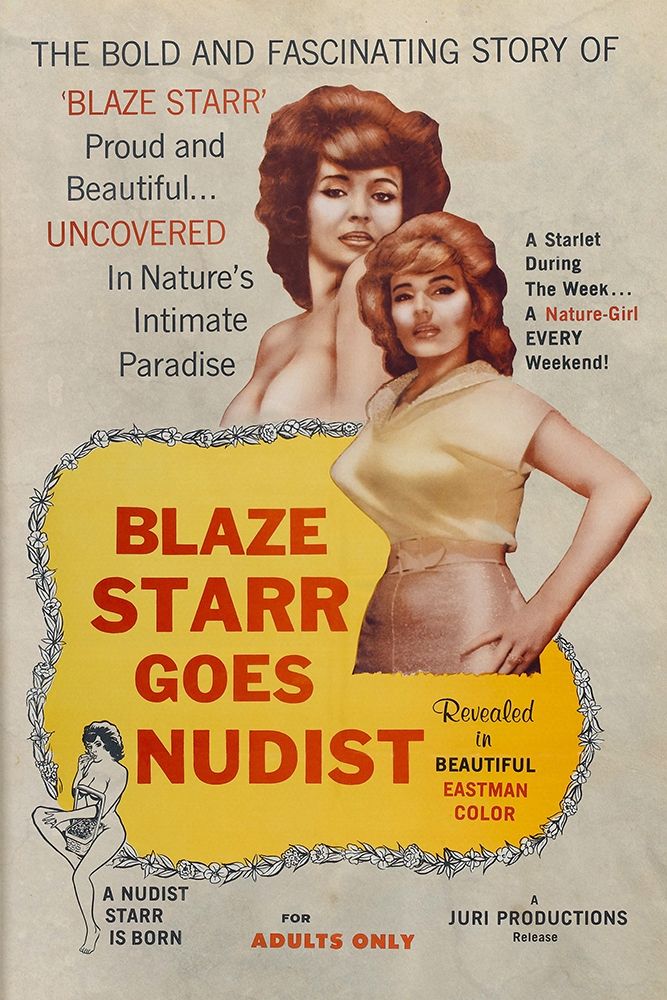 Vintage Vices: Blaze Star Goes Nudist art print by Vintage Vices for $57.95 CAD