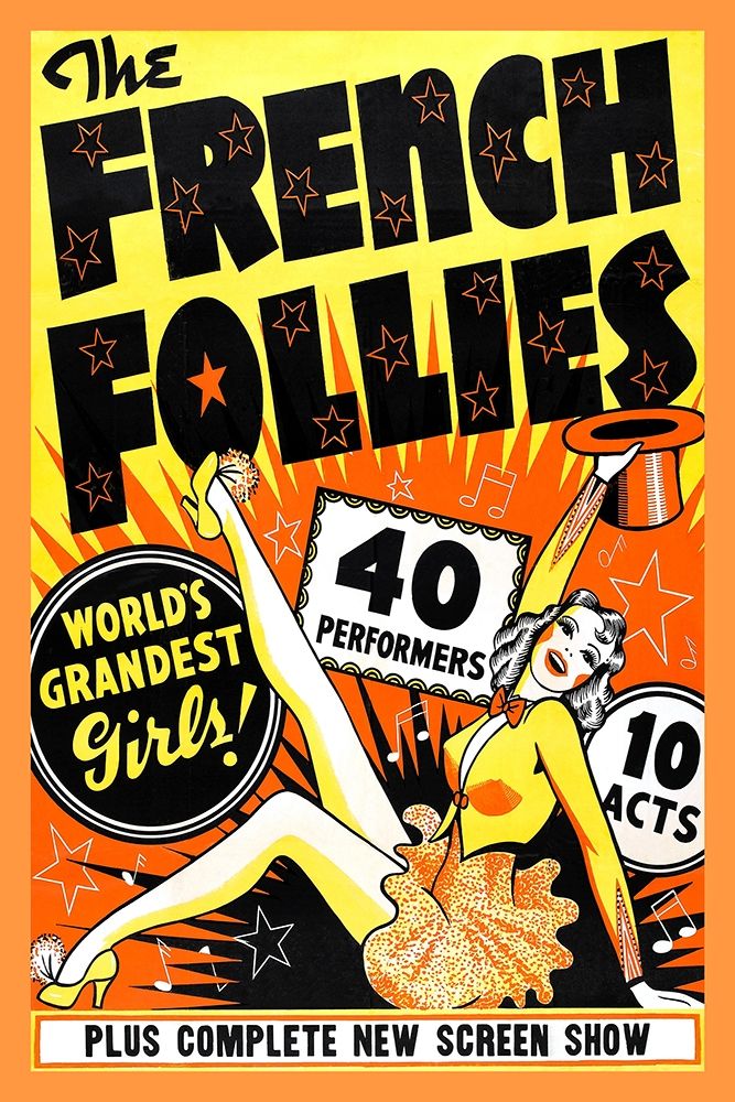 Vintage Vices: French Follies art print by Vintage Vices for $57.95 CAD