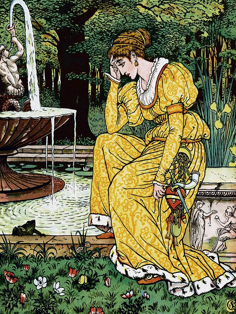 Frog Prince - In Yellow art print by Walter Crane for $57.95 CAD
