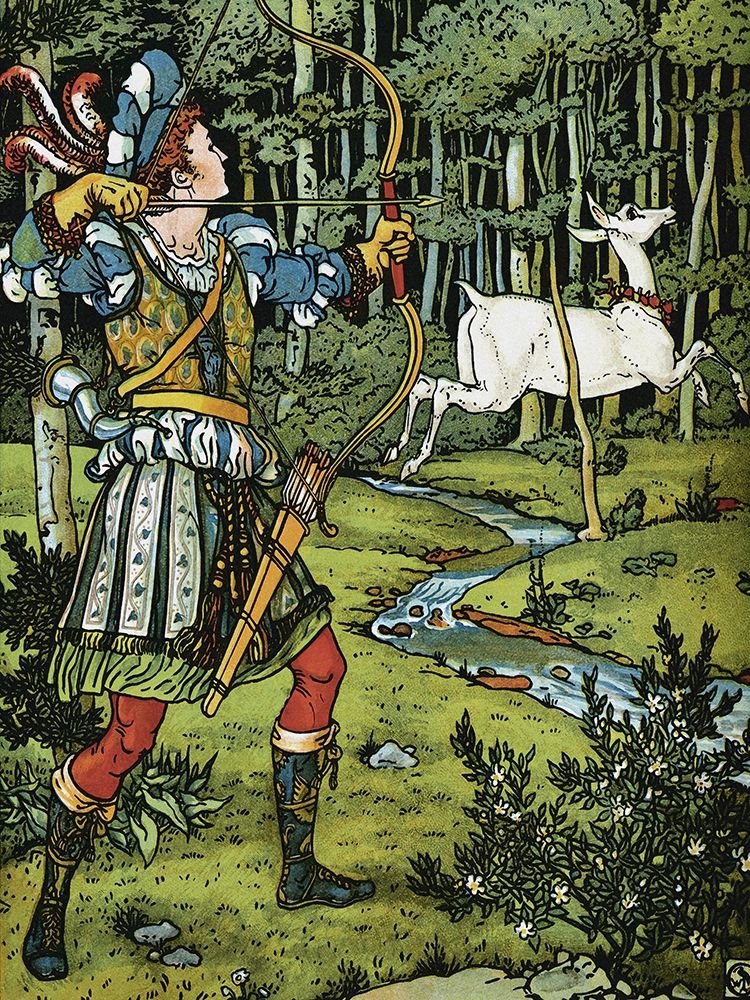 Hind in the Wood - The Archer art print by Walter Crane for $57.95 CAD