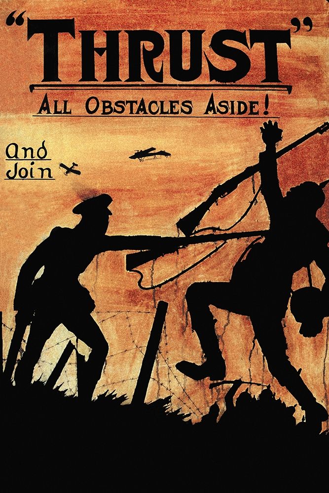 WWI: Thrust All Obstacles Aside! art print by W. Topple for $57.95 CAD