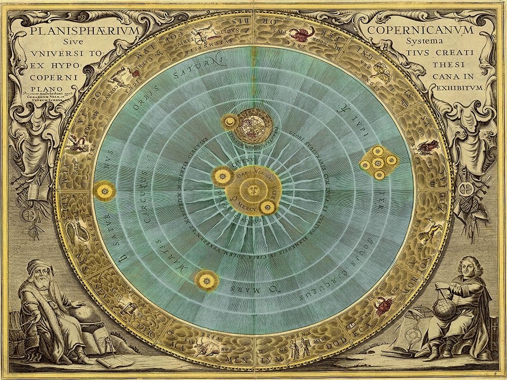 Maps of the Heavens: Planisphaerium Copernicanum art print by Andreas Cellarius for $57.95 CAD
