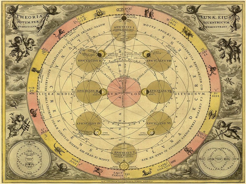 Maps of the Heavens: Theoria Luna art print by Andreas Cellarius for $57.95 CAD