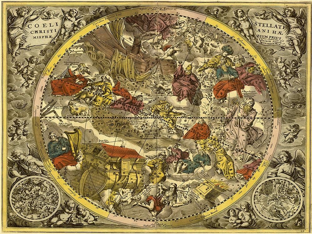 Maps of the Heavens: Coelistellati Christianina art print by Andreas Cellarius for $57.95 CAD