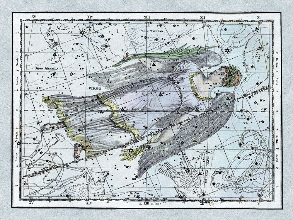 Maps of the Heavens: Virgo the Maiden art print by Alexander Jamieson for $57.95 CAD