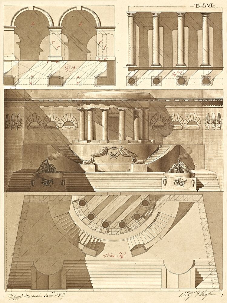 Plate 56 for Elements of Civil Architecture, ca. 1818-1850 art print by Giuseppe Vannini for $57.95 CAD