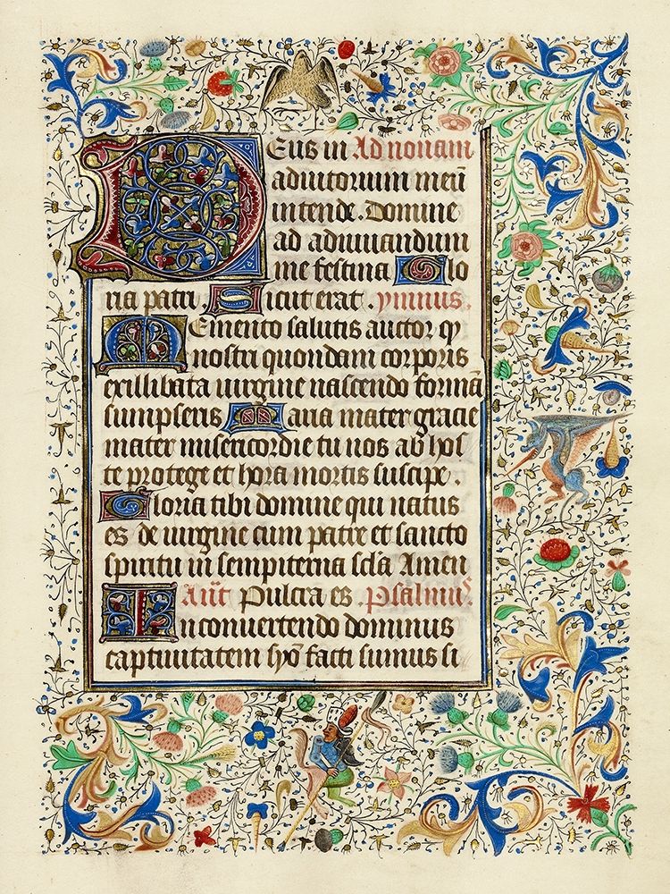 Decorated Text Page art print by Flemish 15th Century for $57.95 CAD