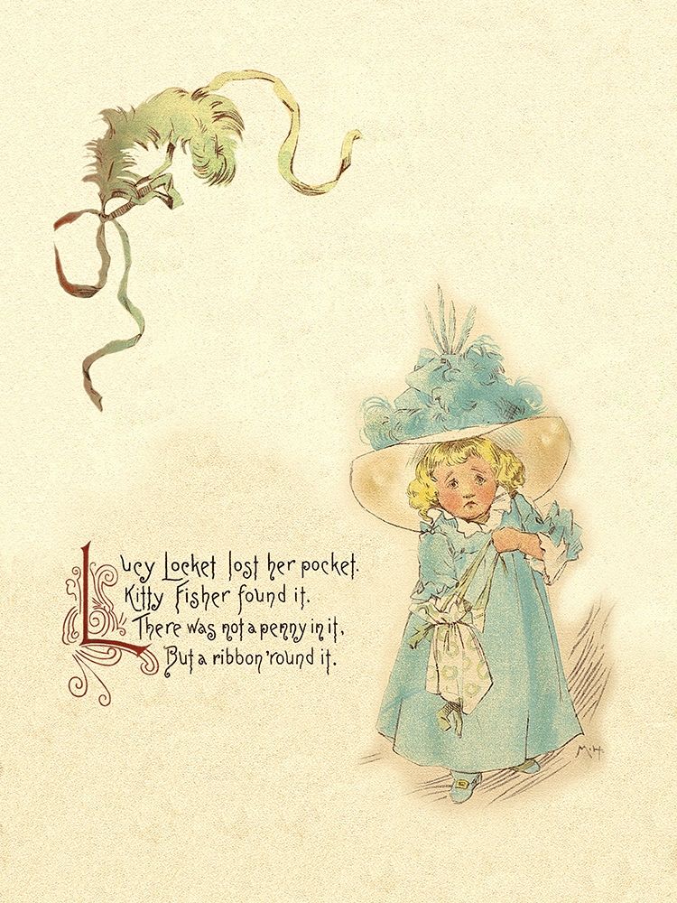 Nursery Rhymes: Lucy Locket art print by Maud Humphrey for $57.95 CAD