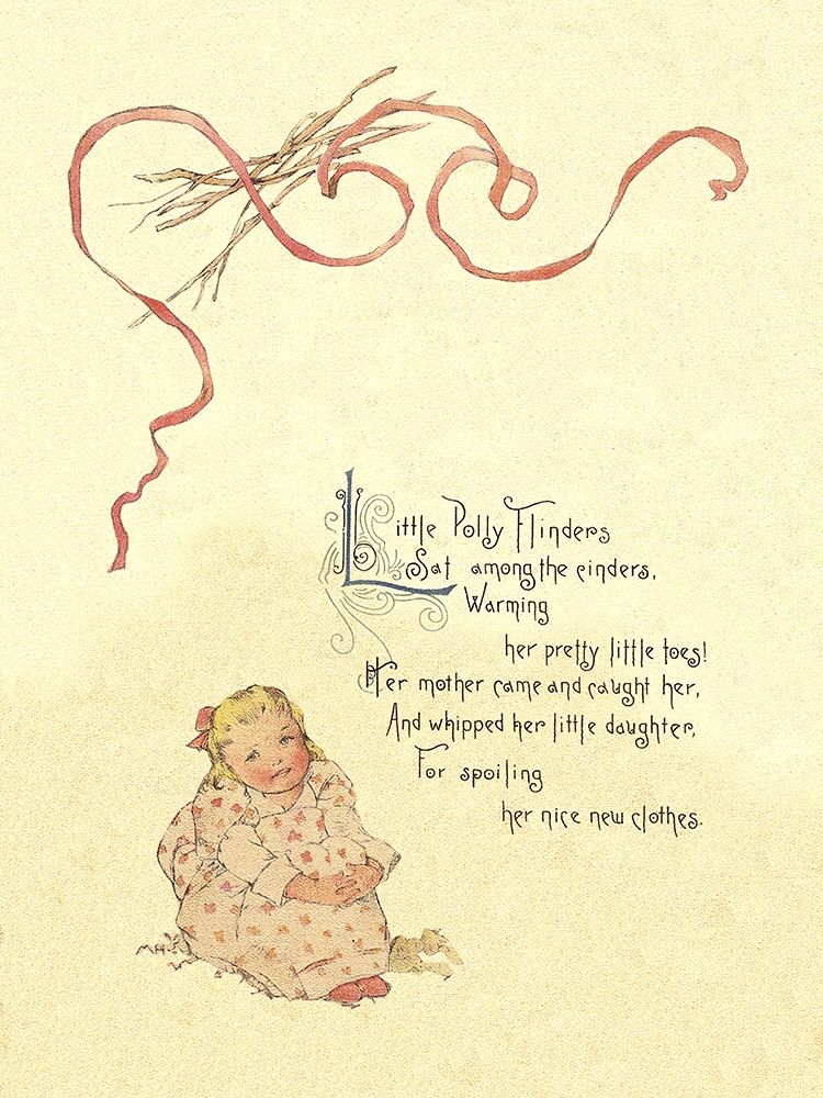 Nursery Rhymes: Little Polly Flinders art print by Maud Humphrey for $57.95 CAD
