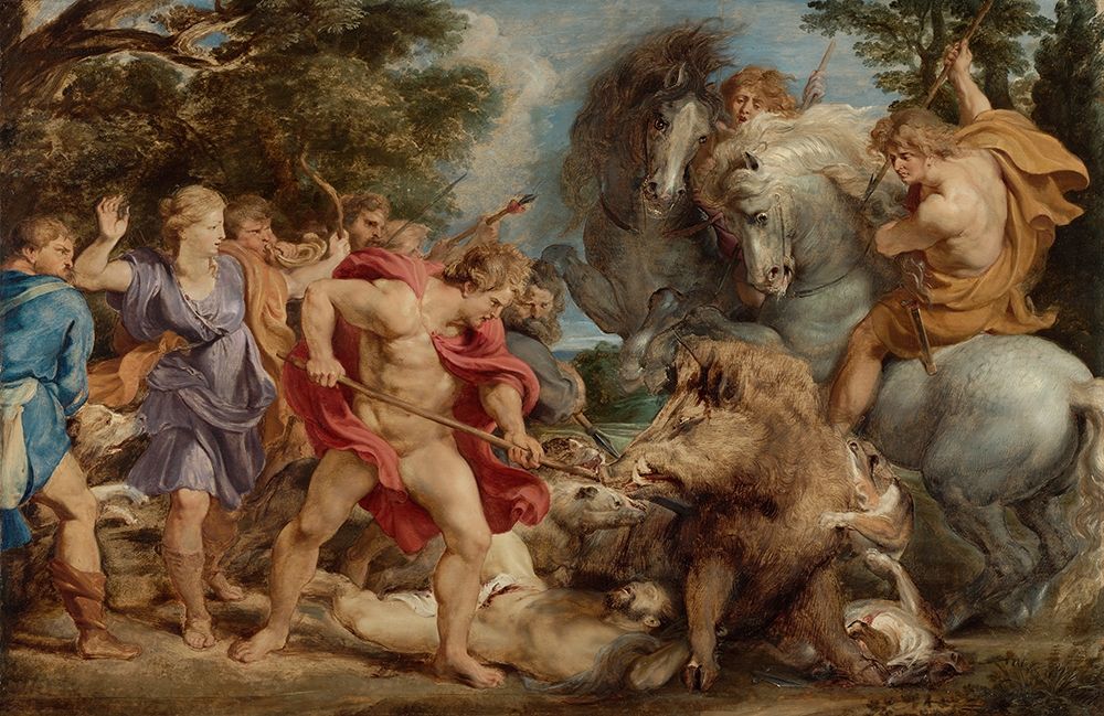 The Calydonian Boar Hunt art print by Peter Paul Rubens for $57.95 CAD